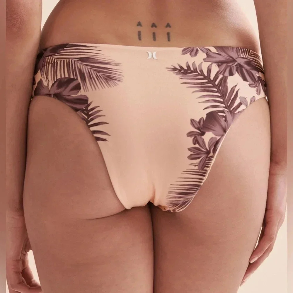 Hurley Adjustable 2-Piece Hawaiian Lei Max Top (S) Bottom (XS) Bikini Set NWT - Picture 2 of 9